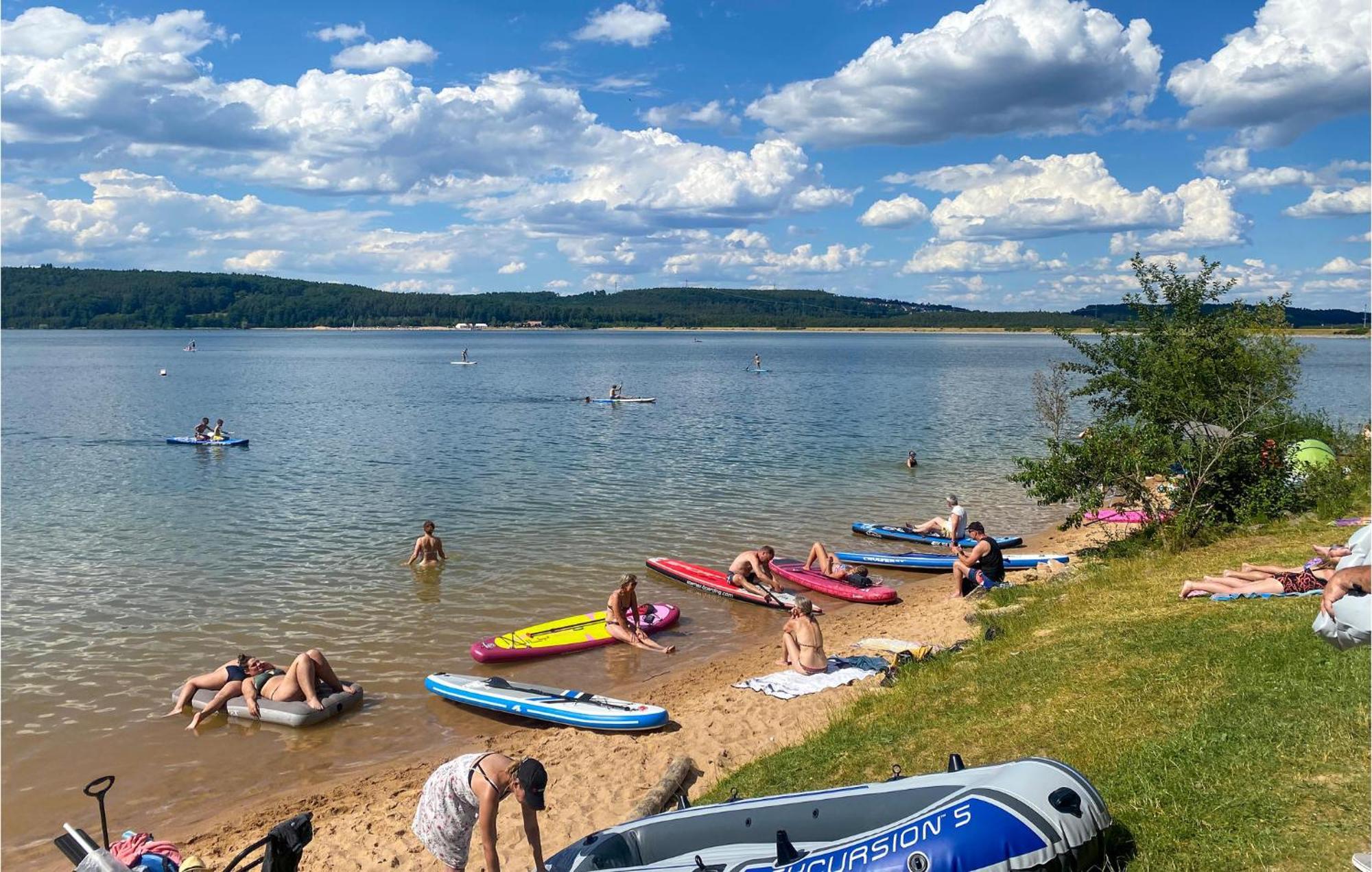 Waldcamping Am Brombachsee Pleinfeld Bagian luar foto